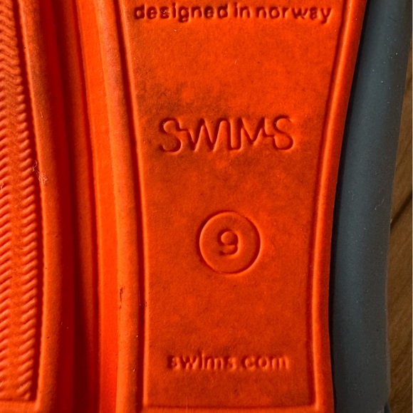 SWIMS Braided Lace Loafer Shoes Mens Size 9 Blue Orange Washable Slip On - Picture 8 of 10